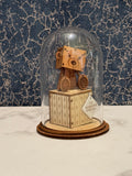 Enesco Kloche 'To Someone Special' Happy Birthday Miniature Wooden Bear Ornament in Glass Dome
