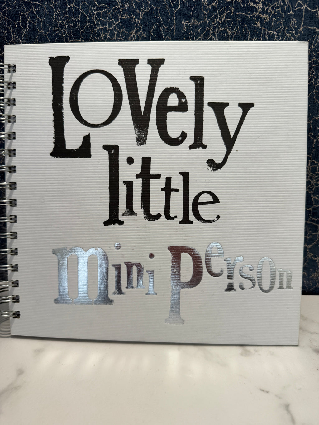 The Bright Side "Lovely Little Mini Person" Baby Record Book – Rachel Bright Memory Journal