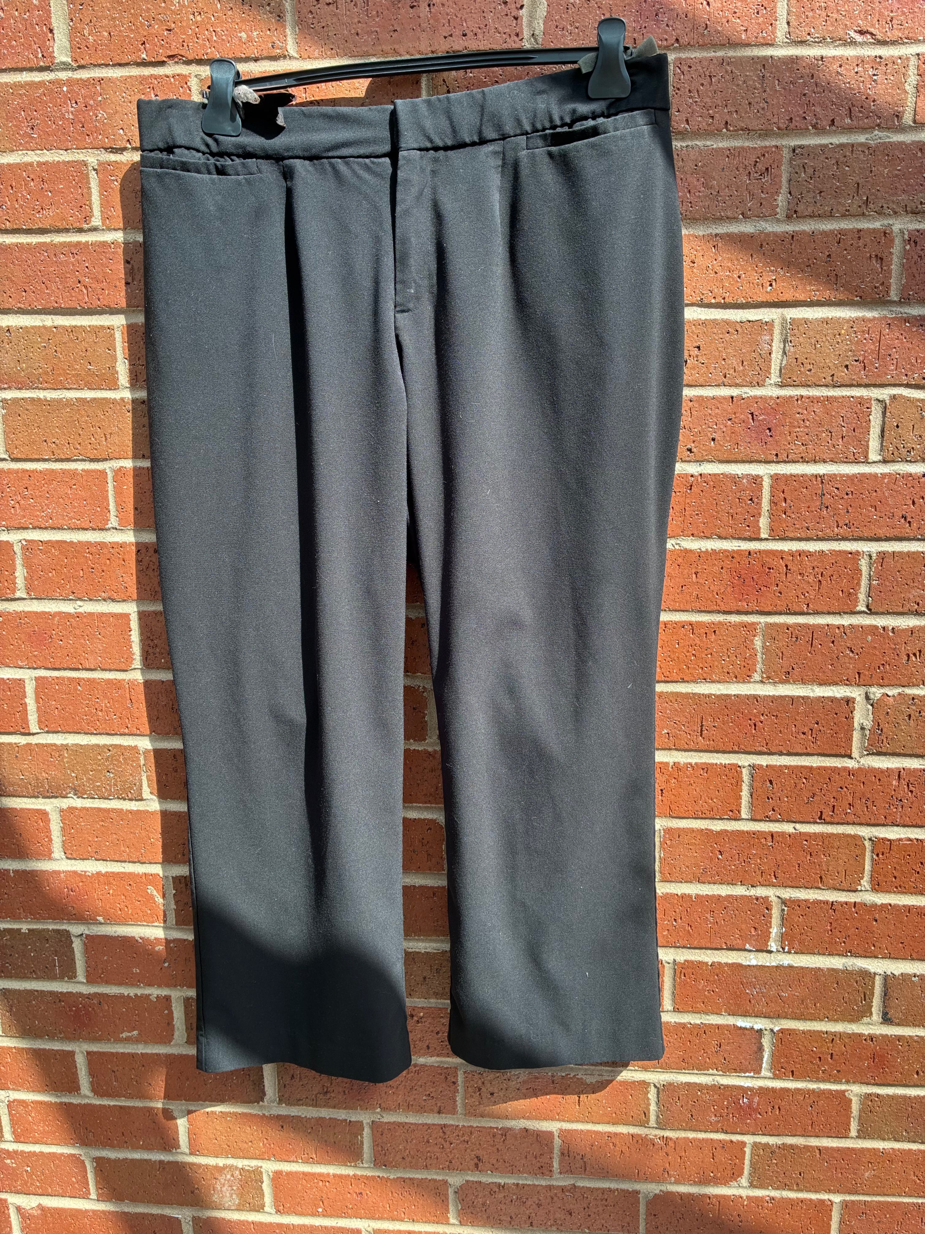 Catherines Black Tailored Straight-Leg Trousers Size UK 20