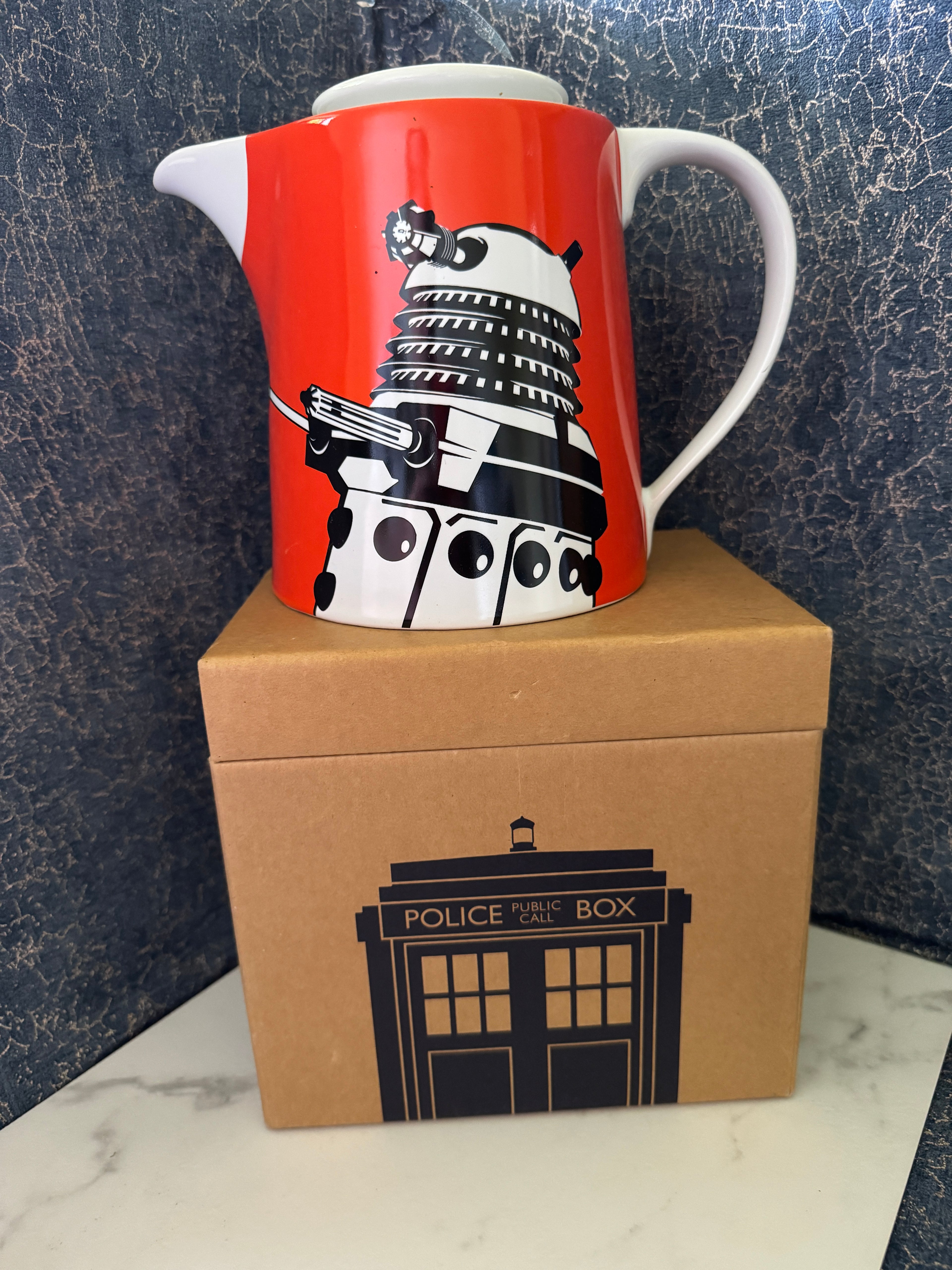 🔮 Official BBC Doctor Who Dalek Ceramic Teapot – Brand New / Unused with Box