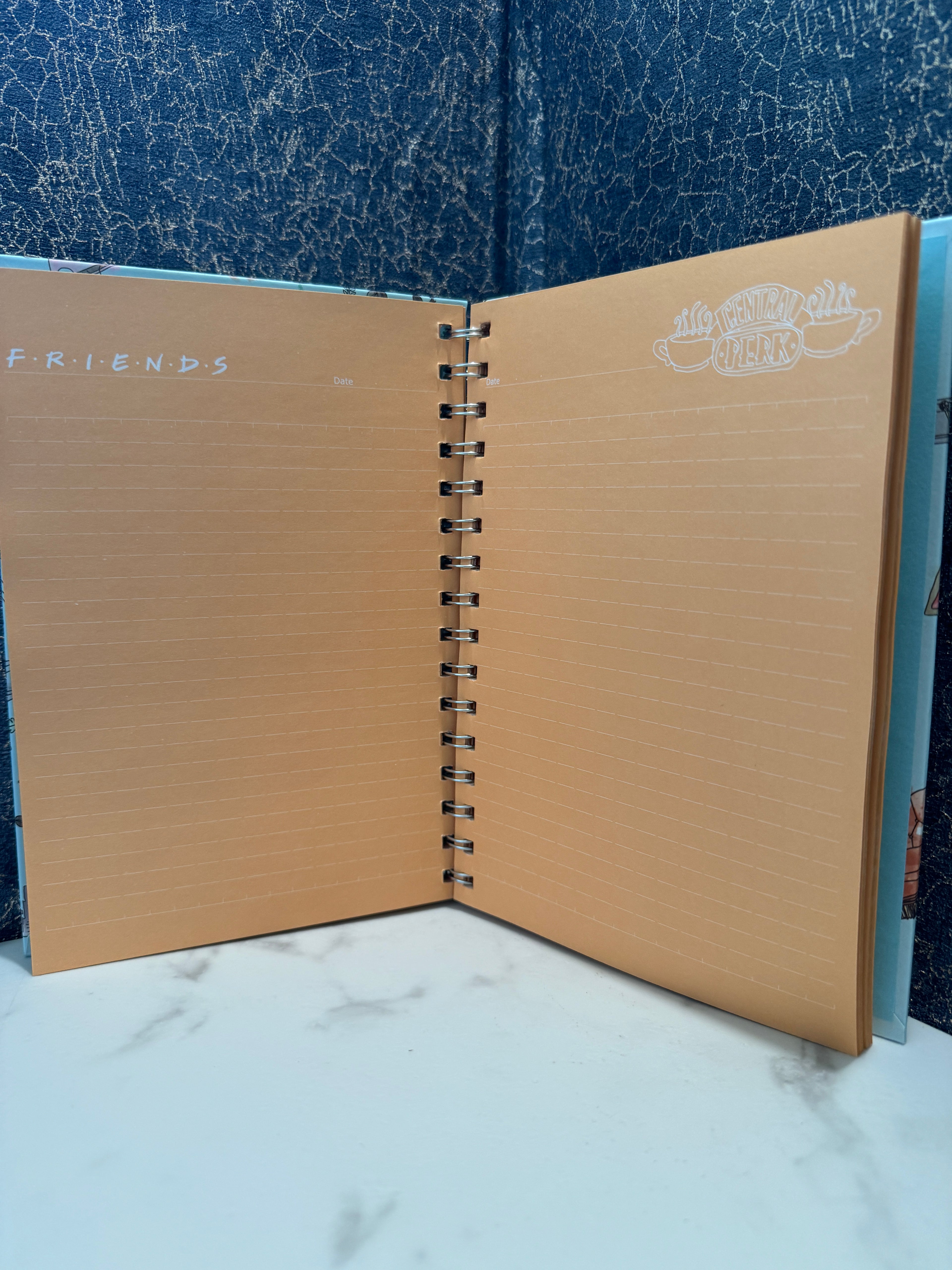 Official Friends "Central Perk" A5 Spiral Notebook – Warner Bros TV Show Stationery
