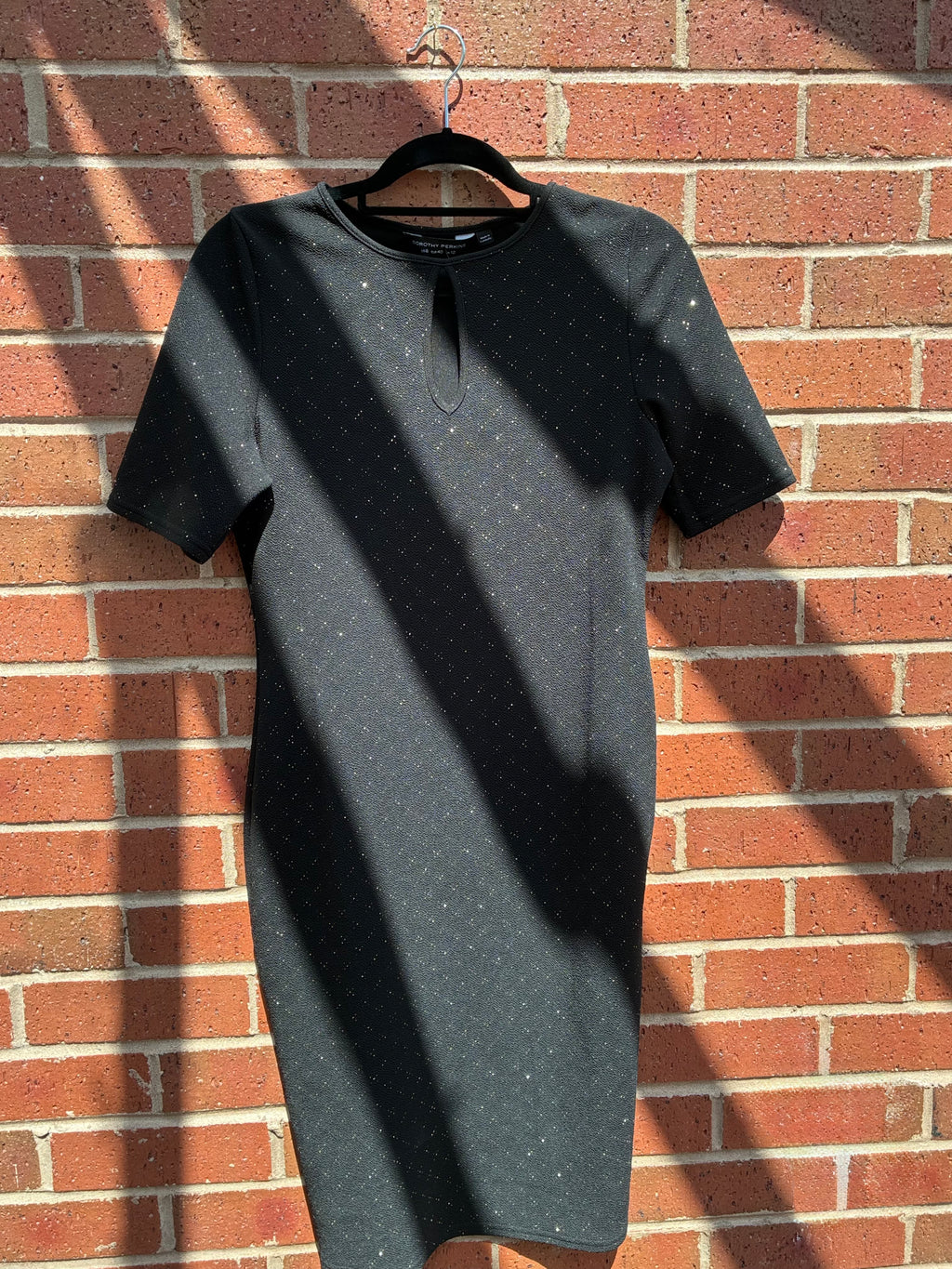 Dorothy Perkins Black Sparkle Dress Size UK 12