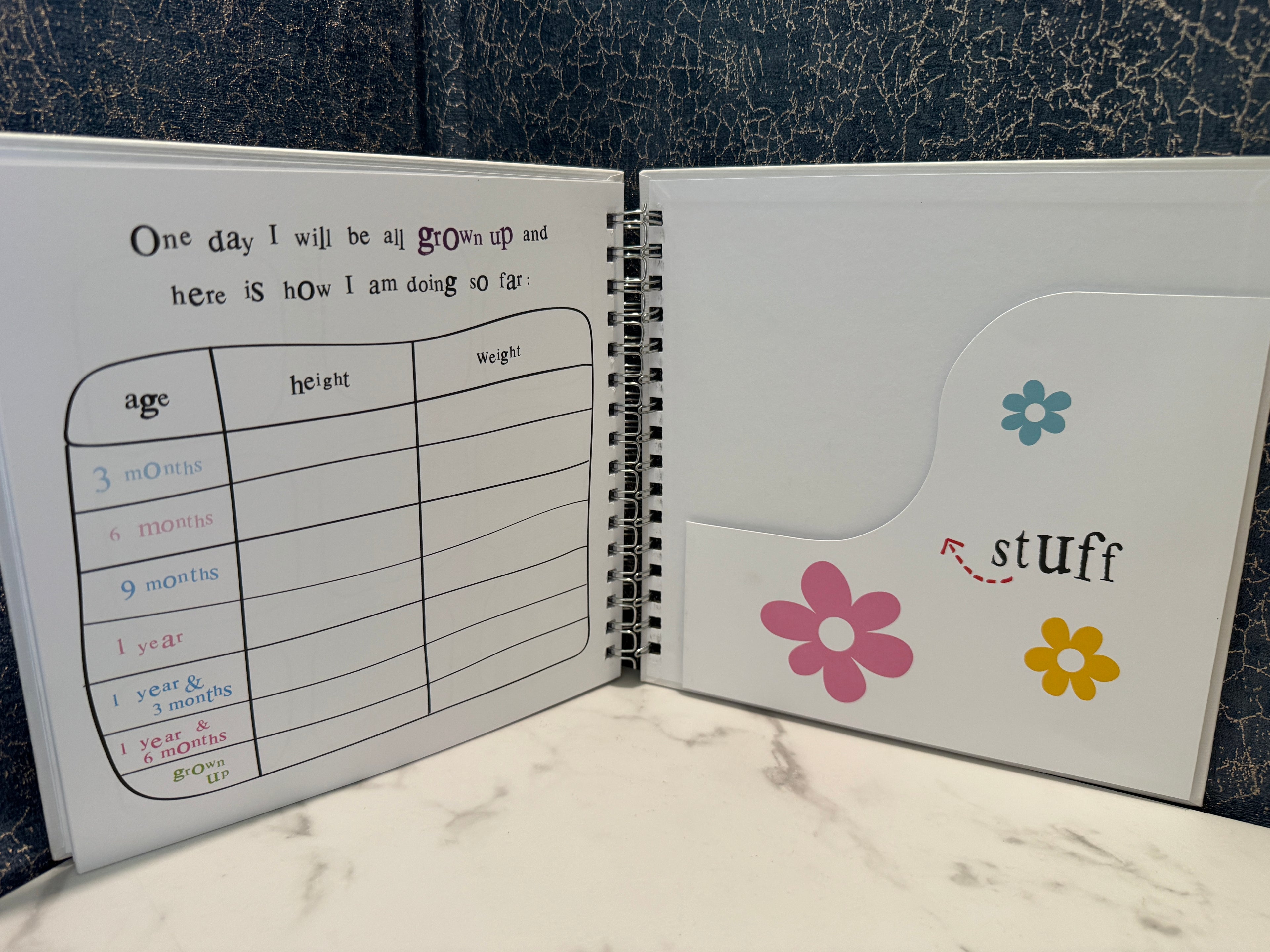 The Bright Side "Lovely Little Mini Person" Baby Record Book – Rachel Bright Memory Journal