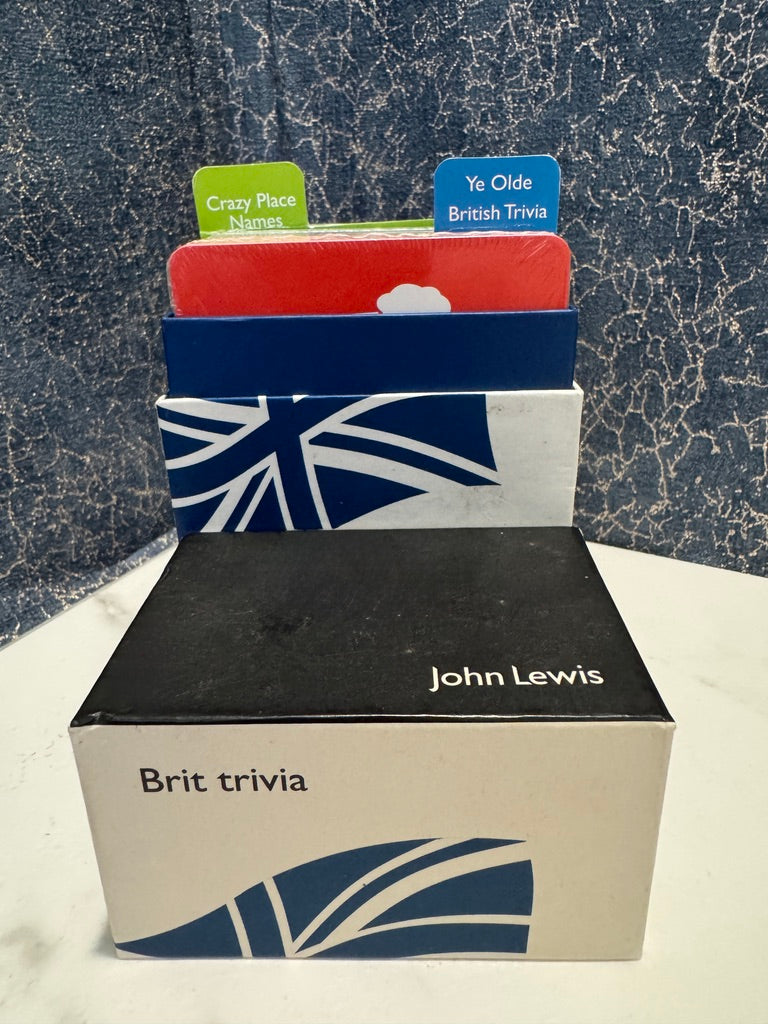 John Lewis "Brit Trivia" Card Game – Ultimate British Quiz & Trivia Box Set