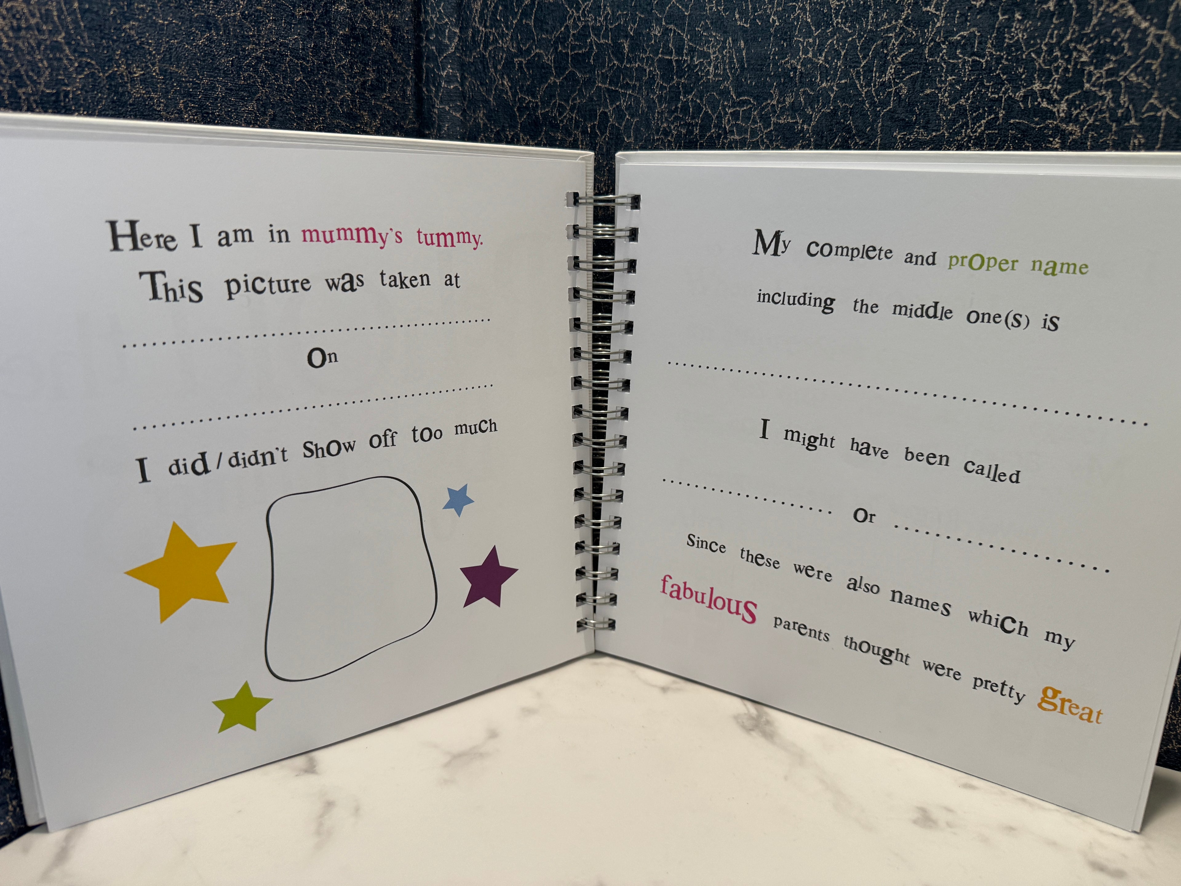 The Bright Side "Lovely Little Mini Person" Baby Record Book – Rachel Bright Memory Journal