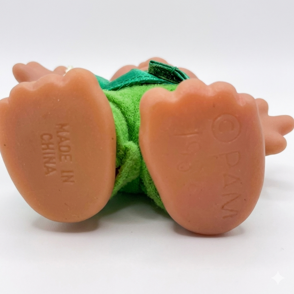 Vintage 1986 Thomas Dam "Lucky Leprechaun" Troll Doll - Original Outfit