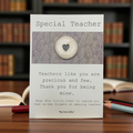 Special Teacher Ceramic Pocket Token Pocket Hug and Card